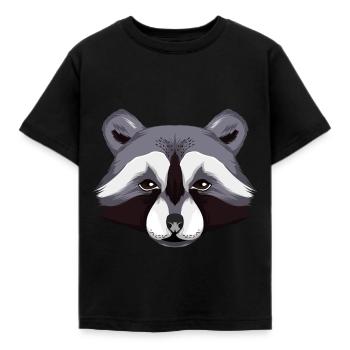 raton laveur - T-shirt Enfant - noir - Devant - AI Model Kid Female (0cm)
