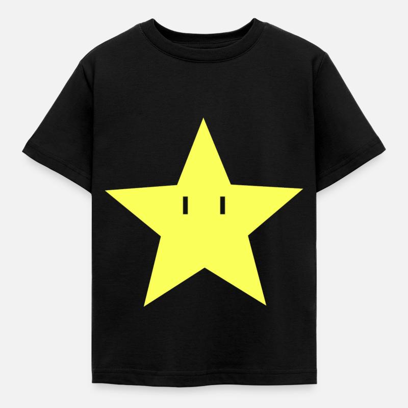 Star Game Boy Game Nerd Mario Gift Super - T-shirt Enfant - noir