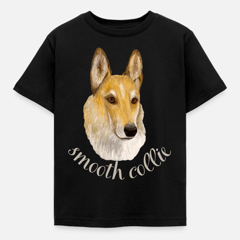 Smooth collie - Kinder T-Shirt - Schwarz