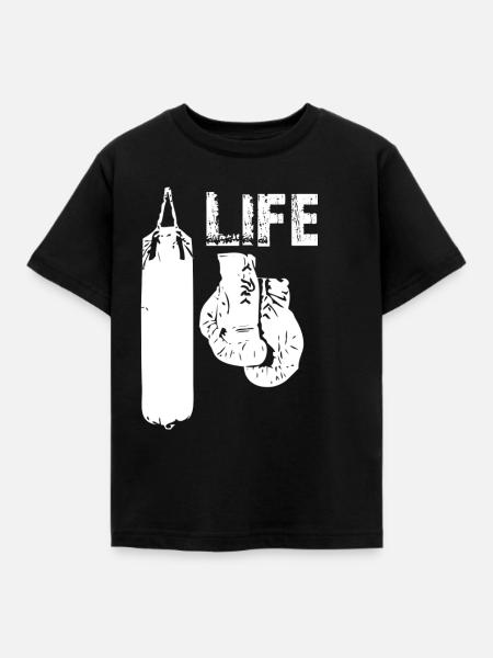 La boxe, c’est la vie - T-shirt Enfant - noir