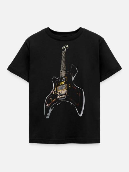 Gitarre - Kinder T-Shirt - Schwarz