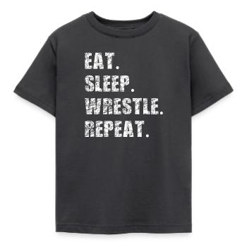 Lutte Lutte Cadeau de lutteur lutteur - T-shirt Enfant - charbon - Devant - AI Model Kid Female (0cm)