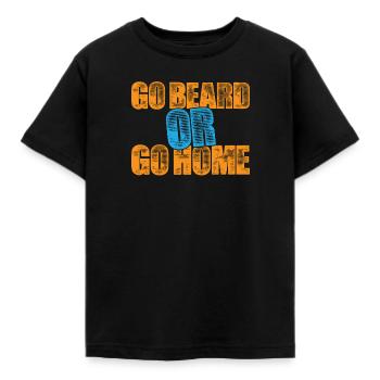 Vollbart und Bartträger Barthaare Schnauzbart - Kinder T-Shirt - Schwarz - Vorne - AI Model Kid Female (0cm)