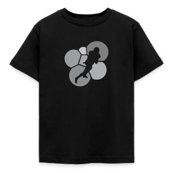 American Football Football Player Footballer - Kids' T-Shirt - black - Front - AI Model Kid Female (0cm)