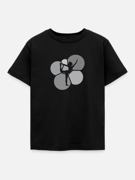 Yoga Power Mantra - Kinder T-Shirt - Schwarz
