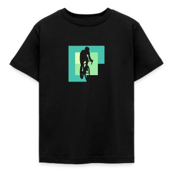 Radfoan Radfahren Radeln Radtour - Kinder T-Shirt - Schwarz - Vorne - AI Model Kid Female (0cm)