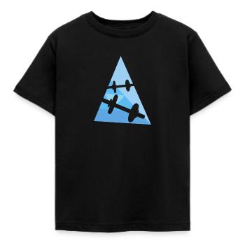 Weightlift Bodybuilding Gym Muscleman - Kids' T-Shirt - black - Front - AI Model Kid Female (0cm)