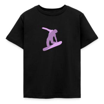 Snowboard SnowBoarder - Kinder T-Shirt - Schwarz - Vorne - AI Model Kid Female (0cm)