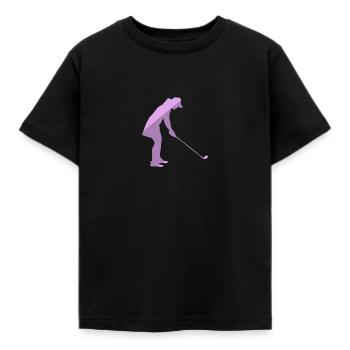 Golf Golf Balle Golf Terrain de golf Golfeurs - T-shirt Enfant - noir - Devant - AI Model Kid Female (0cm)