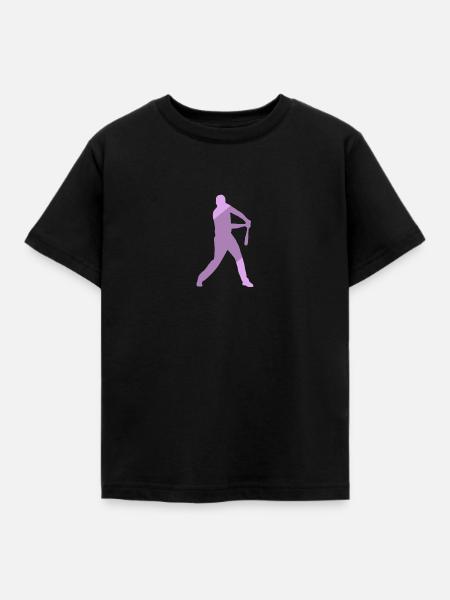 Baseball Batting Baseballschläger Batting - Kinder T-Shirt - Schwarz