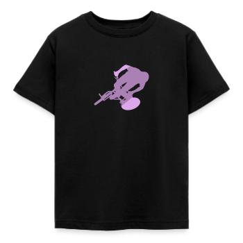 Mountainbiking Downhill Trail - Kinder T-Shirt - Schwarz - Vorne - AI Model Kid Female (0cm)
