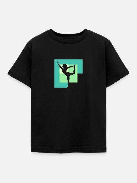 Yoga Mantra Mantra Power - Kinder T-Shirt - Schwarz