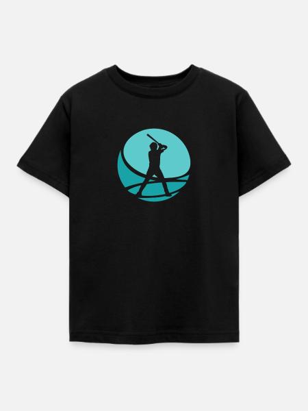 Baseball Baserunner Baseballer - Kinder T-Shirt - Schwarz