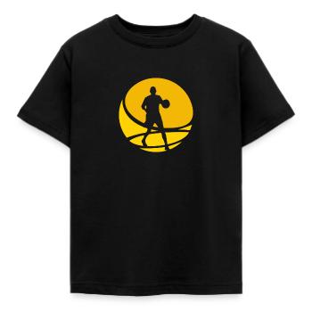 Joueur de basket-ball Basket-ball Basket-ball - T-shirt Enfant - noir - Devant - AI Model Kid Female (0cm)
