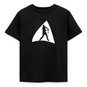 Baseballer Baseball - Kinder T-Shirt - Schwarz - Vorne - AI Model Kid Female (0cm)