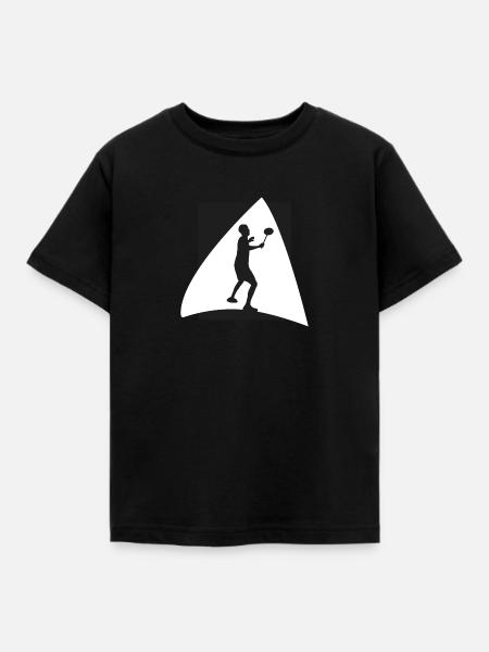 Badmintonspieler Badminton - Kinder T-Shirt - Schwarz