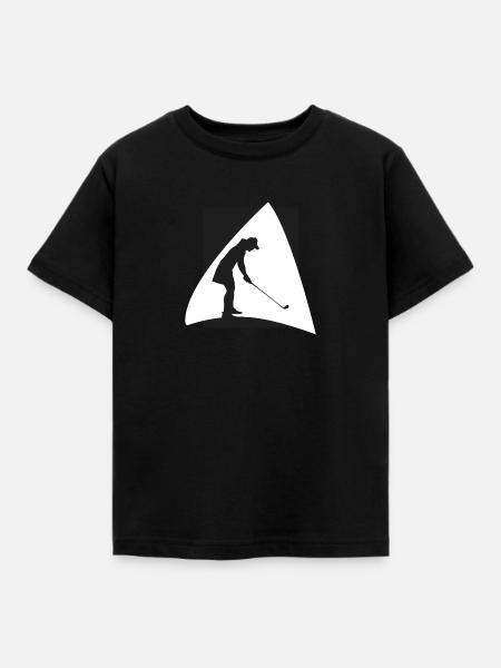 Golfball Golf - Kinder T-Shirt - Schwarz
