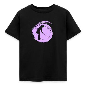 Golfspieler Driver - Kinder T-Shirt - Schwarz - Vorne - AI Model Kid Female (0cm)