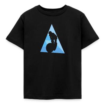 VTT Trail Downhill Downhiller - T-shirt Enfant - noir - Devant - AI Model Kid Female (0cm)