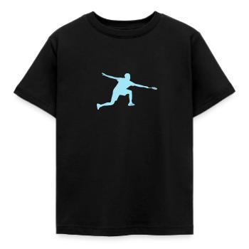 Badminton Clair Double - T-shirt Enfant - noir - Devant - AI Model Kid Female (0cm)