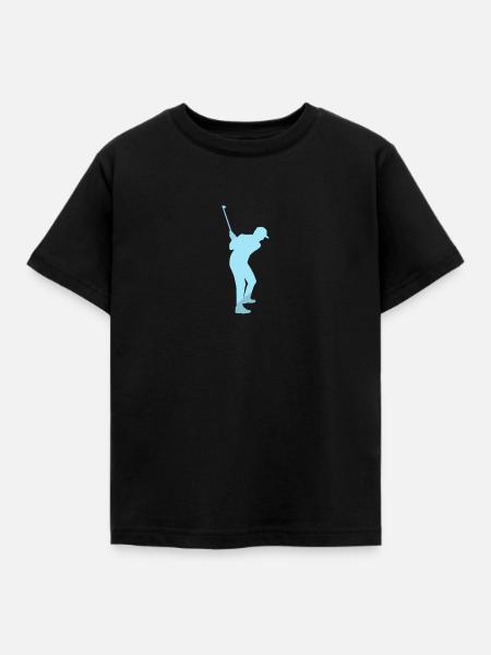 Golf Golfball Golfen Golfball - Kinder T-Shirt - Schwarz