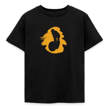 Mountainbiking MTB Trail - Kinder T-Shirt - Schwarz - Vorne - AI Model Kid Female (0cm)