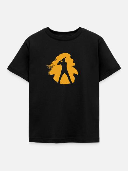 Baseball Baseballer Baserunner - Kinder T-Shirt - Schwarz