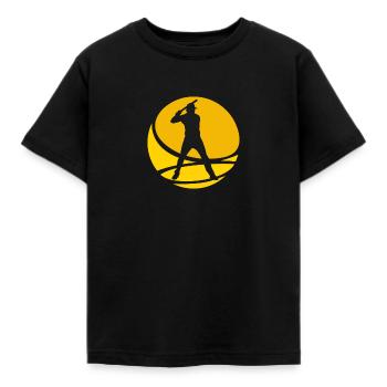 Joueur de baseball Baseball Baseball - T-shirt Enfant - noir - Devant - AI Model Kid Female (0cm)