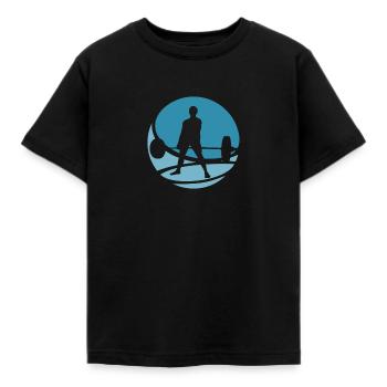 Bodybuilder Kraftsport Gym - Kinder T-Shirt - Schwarz - Vorne - AI Model Kid Female (0cm)
