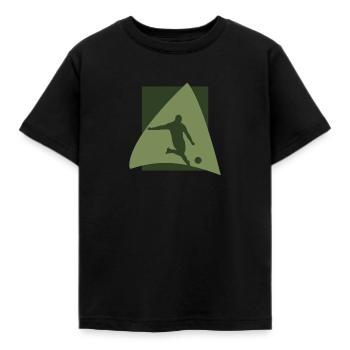 Milieu de terrain Football - T-shirt Enfant - noir - Devant - AI Model Kid Female (0cm)