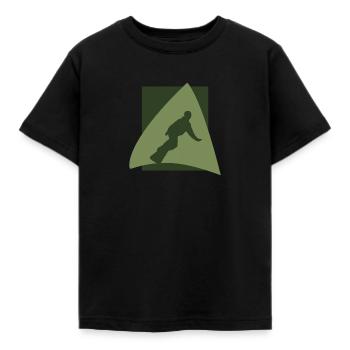 Winter Sports Snowboarders - Kids' T-Shirt - black - Front - AI Model Kid Female (0cm)
