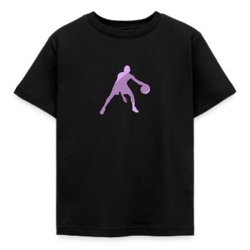 Panier de rebond de basket-ball - T-shirt Enfant - noir - Devant - AI Model Kid Female (0cm)