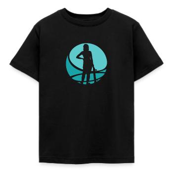 Skating Skateboard Skating - Kids' T-Shirt - black - Front - AI Model Kid Female (0cm)