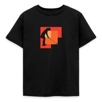 Golf Drive Golf Ball - Kids' T-Shirt - black - Front - AI Model Kid Female (0cm)