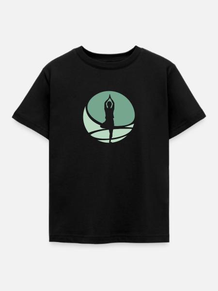 Meditation Vinyasa Mindfulness - Kinder T-Shirt - Schwarz