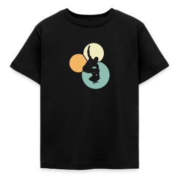 Skateboarding Ollie - Kinder T-Shirt - Schwarz - Vorne - AI Model Kid Female (0cm)