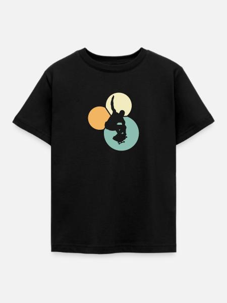 Skateboarding Ollie - Kinder T-Shirt - Schwarz