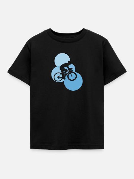 Cyclist Cycle - Kinder T-Shirt - Schwarz