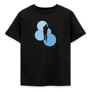 Coup roulé par - T-shirt Enfant - noir - Devant - AI Model Kid Female (0cm)