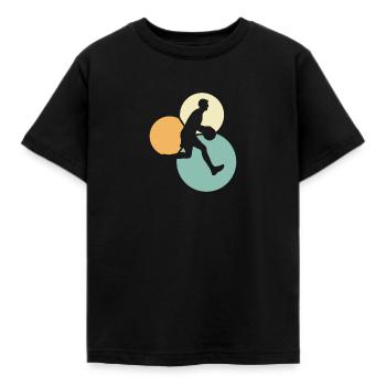 Hooping Dunk - Kids' T-Shirt - black - Front - AI Model Kid Female (0cm)