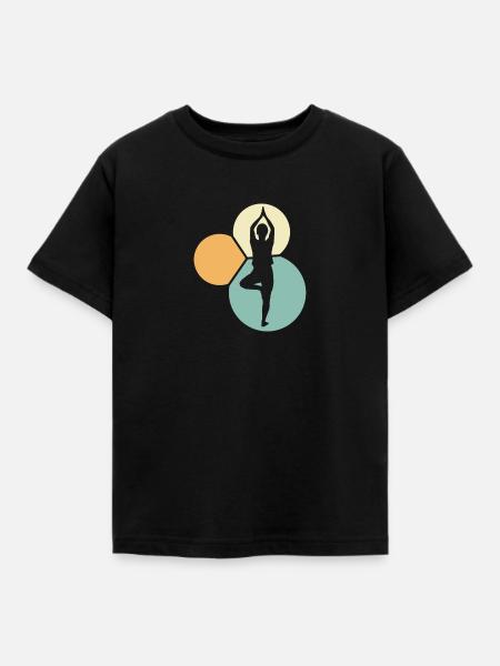 Pilates Mantra - Kinder T-Shirt - Schwarz