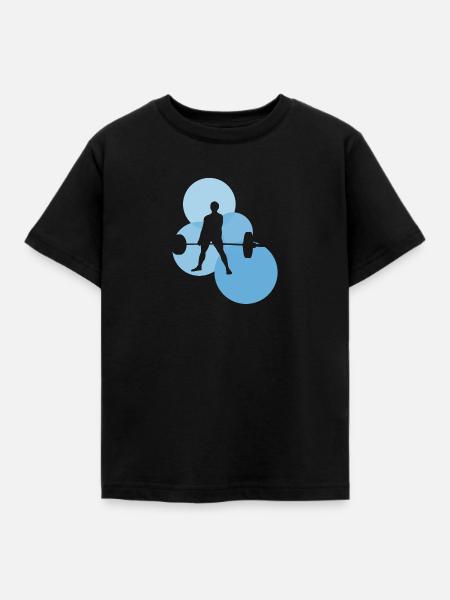 Bodybuilder Deadlift - Kinder T-Shirt - Schwarz