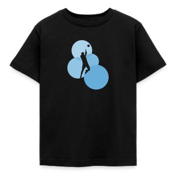 Volley-ball de plage universitaire b - T-shirt Enfant - noir - Devant - AI Model Kid Female (0cm)