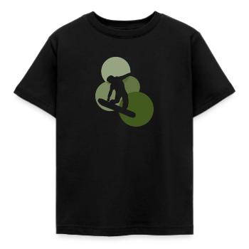 Boarder Winter w - Kinder T-Shirt - Schwarz - Vorne - AI Model Kid Female (0cm)