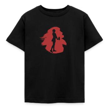 Tennisspieler Tennisspieler Tennisplatz - Kinder T-Shirt - Schwarz - Vorne - AI Model Kid Female (0cm)