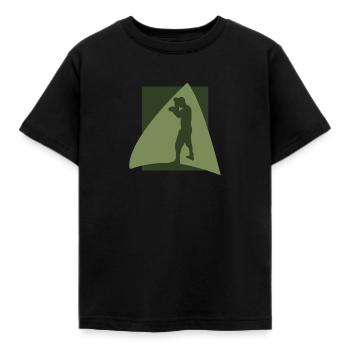 Boxing Match Boxer - Kids' T-Shirt - black - Front - AI Model Kid Female (0cm)