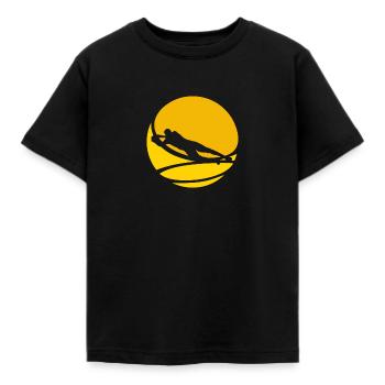 Fußballer Verteidiger Fußballer - Kinder T-Shirt - Schwarz - Vorne - AI Model Kid Female (0cm)