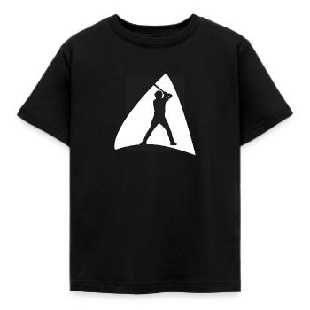 Joueur de baseball Baseball - T-shirt Enfant - noir - Devant - AI Model Kid Female (0cm)