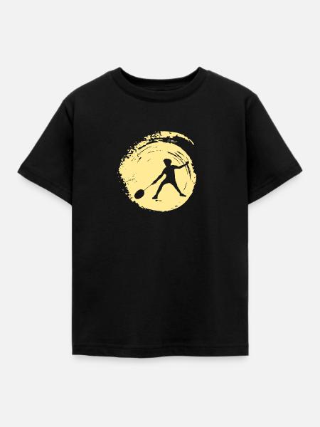 Smash Badmintonschläger - Kinder T-Shirt - Schwarz