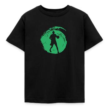 Basketball Hooping Dribbling - Kinder T-Shirt - Schwarz - Vorne - AI Model Kid Female (0cm)